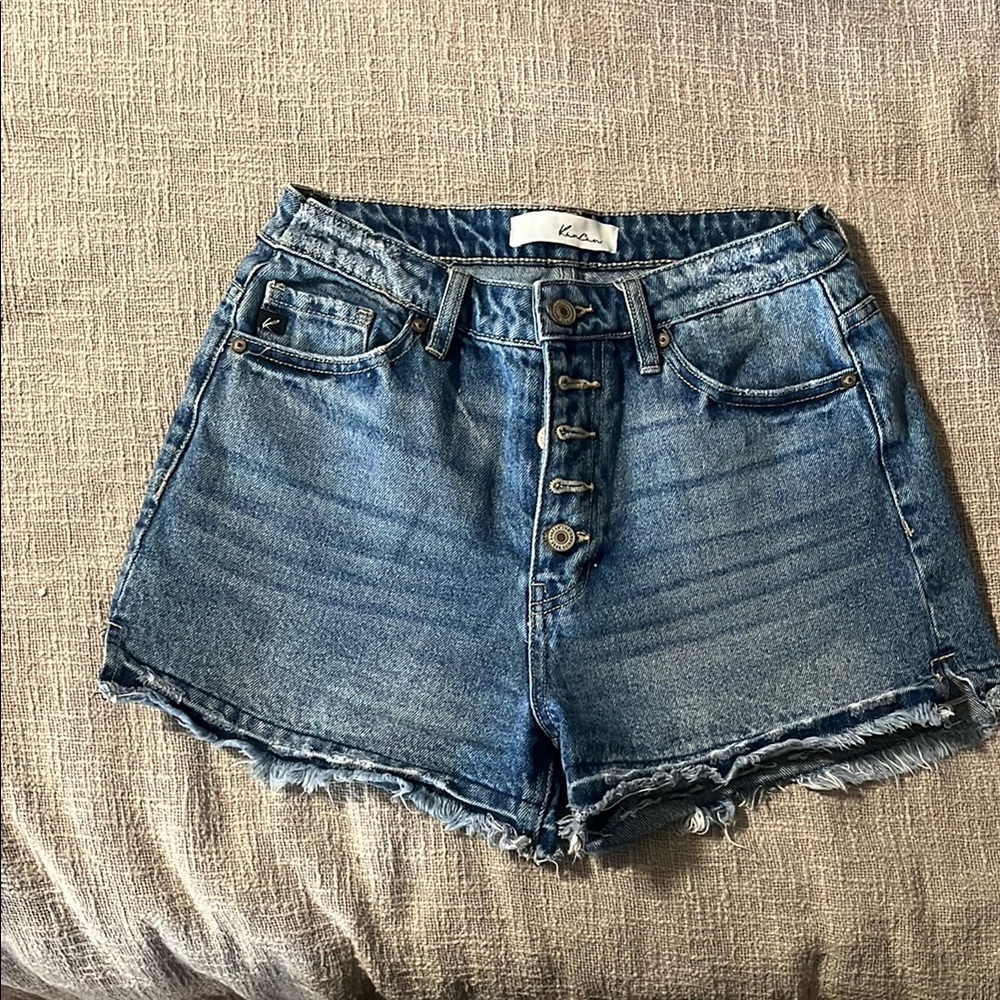 Kancan Women's Blue Denim Shorts